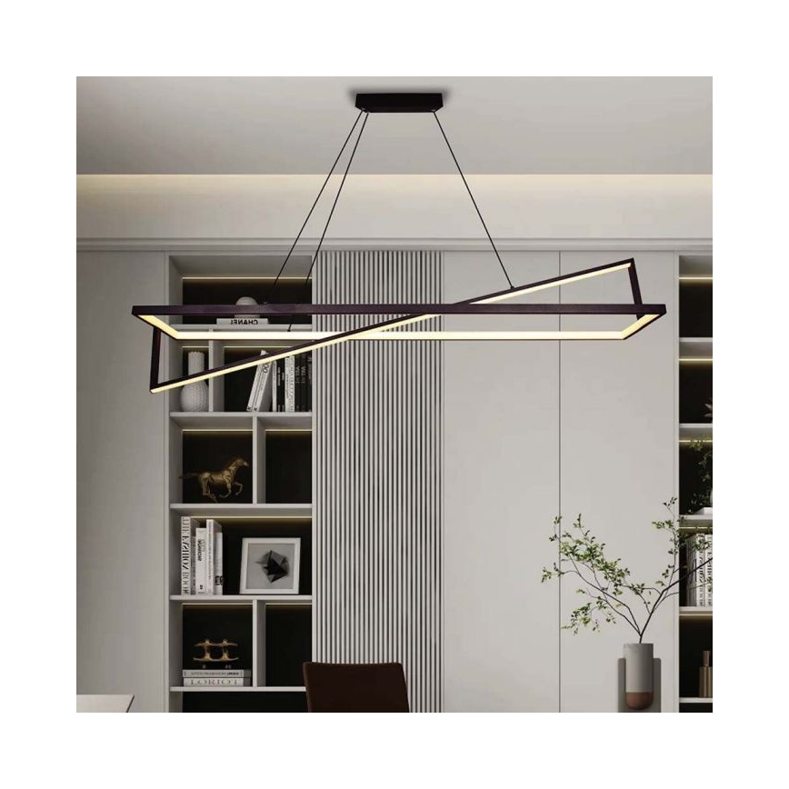 Himmennettävä LED-kattokruunu johdossa LED/45W/230V 3000K 114 cm musta