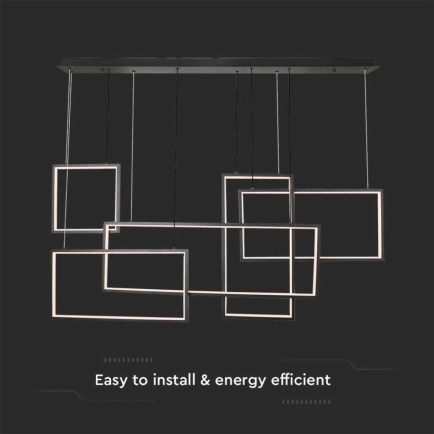 Himmennettävä LED-kattokruunu johdossa LED/45W/230V 3000K musta