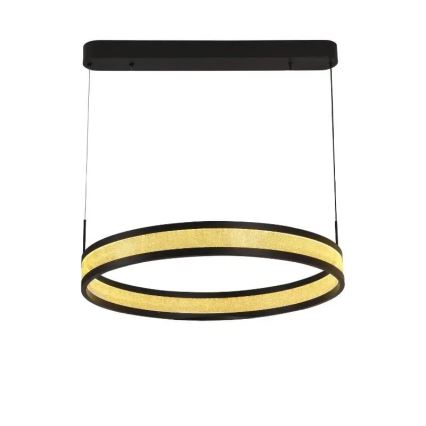 Himmennettävä LED-kattokruunu johdossa LED/45W/230V 3000-6500K musta + kauko-ohjaus
