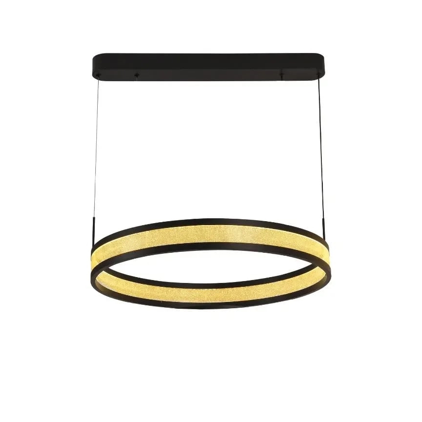 Himmennettävä LED-kattokruunu johdossa LED/45W/230V 3000-6500K musta + kauko-ohjaus