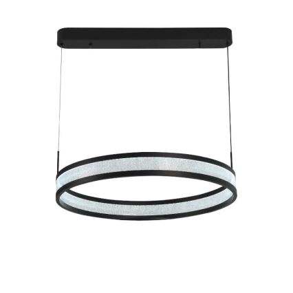 Himmennettävä LED-kattokruunu johdossa LED/45W/230V 3000-6500K musta + kauko-ohjaus