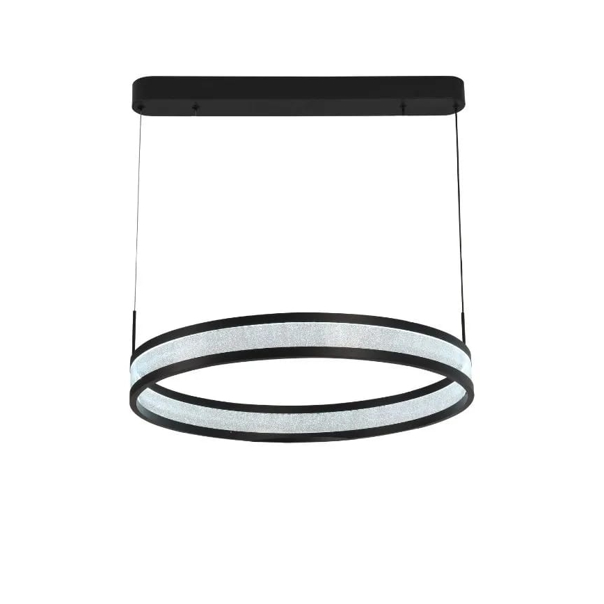 Himmennettävä LED-kattokruunu johdossa LED/45W/230V 3000-6500K musta + kauko-ohjaus