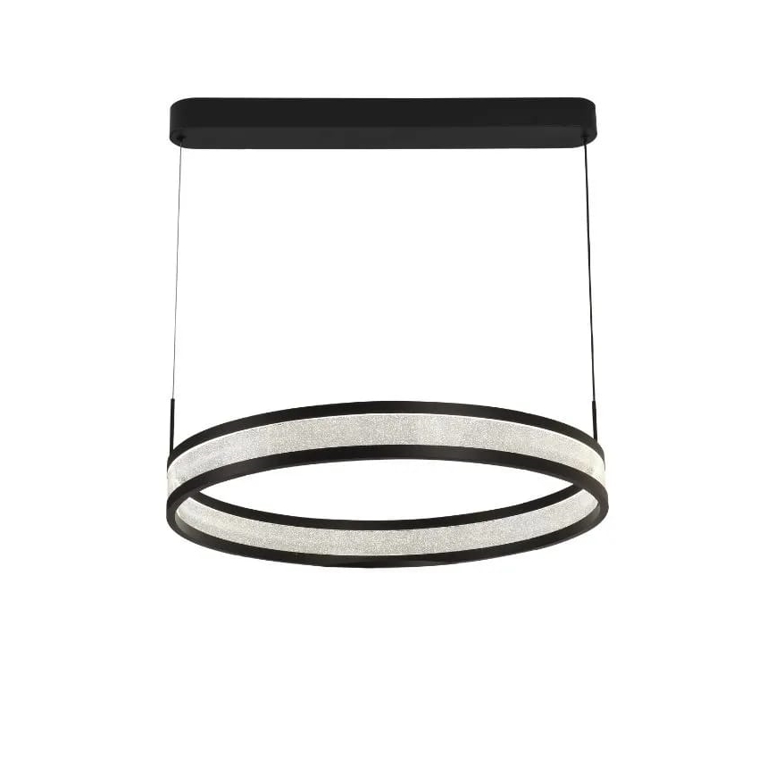 Himmennettävä LED-kattokruunu johdossa LED/45W/230V 3000-6500K musta + kauko-ohjaus
