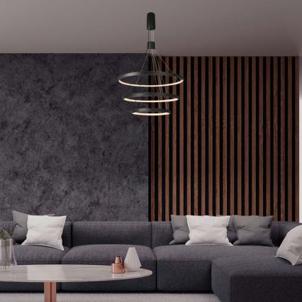 Himmennettävä LED-kattokruunu johdossa LED/46W/230V 3000K musta