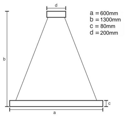 Himmennettävä LED-kattokruunu johdossa LED/50W/230V 3000-6500K + kauko-ohjaus