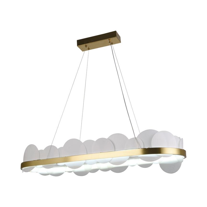 Himmennettävä LED-kattokruunu johdossa LED/50W/230V 3000-6500K kulta + kauko-ohjaus