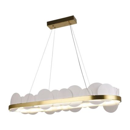 Himmennettävä LED-kattokruunu johdossa LED/50W/230V 3000-6500K kulta + kauko-ohjaus
