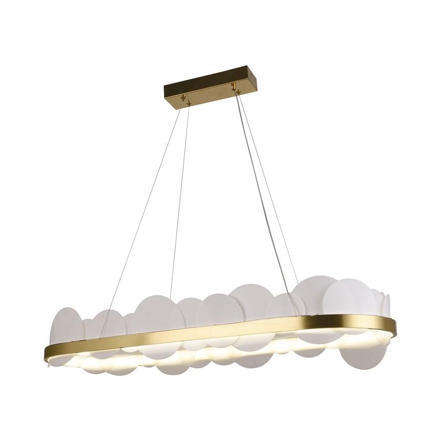 Himmennettävä LED-kattokruunu johdossa LED/50W/230V 3000-6500K kulta + kauko-ohjaus