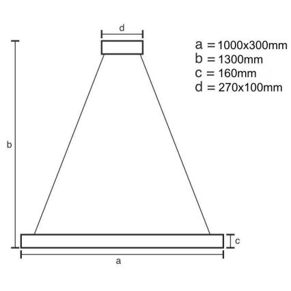 Himmennettävä LED-kattokruunu johdossa LED/50W/230V 3000-6500K kulta + kauko-ohjaus
