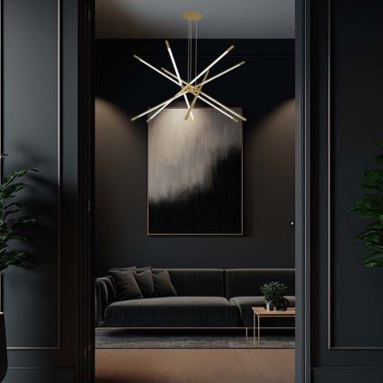 Himmennettävä LED-kattokruunu johdossa LED/50W/230V 3000K kulta