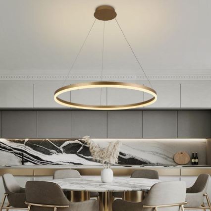 Himmennettävä LED-kattokruunu johdossa LED/55W/230V 3000-6500K halkaisija 80 cm + kauko-ohjaus