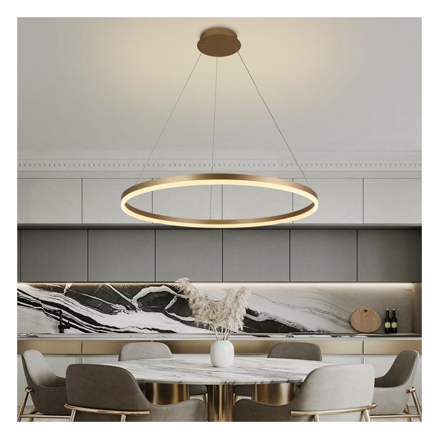 Himmennettävä LED-kattokruunu johdossa LED/55W/230V 3000-6500K halkaisija 80 cm + kauko-ohjaus