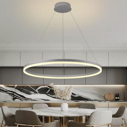 Himmennettävä LED-kattokruunu johdossa LED/55W/230V 3000-6500K halkaisija 80 cm + kauko-ohjaus