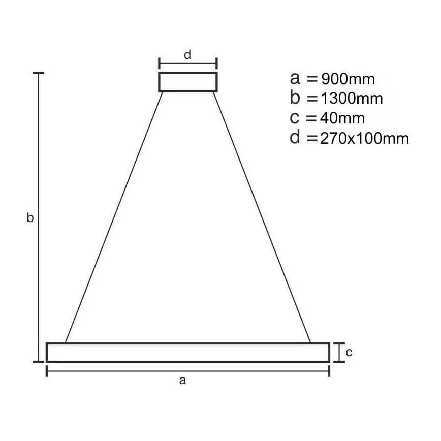 Himmennettävä LED-kattokruunu johdossa LED/55W/230V 3000-6500K + kauko-ohjaus