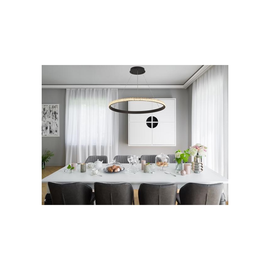 Himmennettävä LED-kattokruunu johdossa LED/55W/230V 3000-6500K + kauko-ohjaus