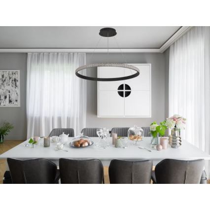 Himmennettävä LED-kattokruunu johdossa LED/55W/230V 3000-6500K + kauko-ohjaus