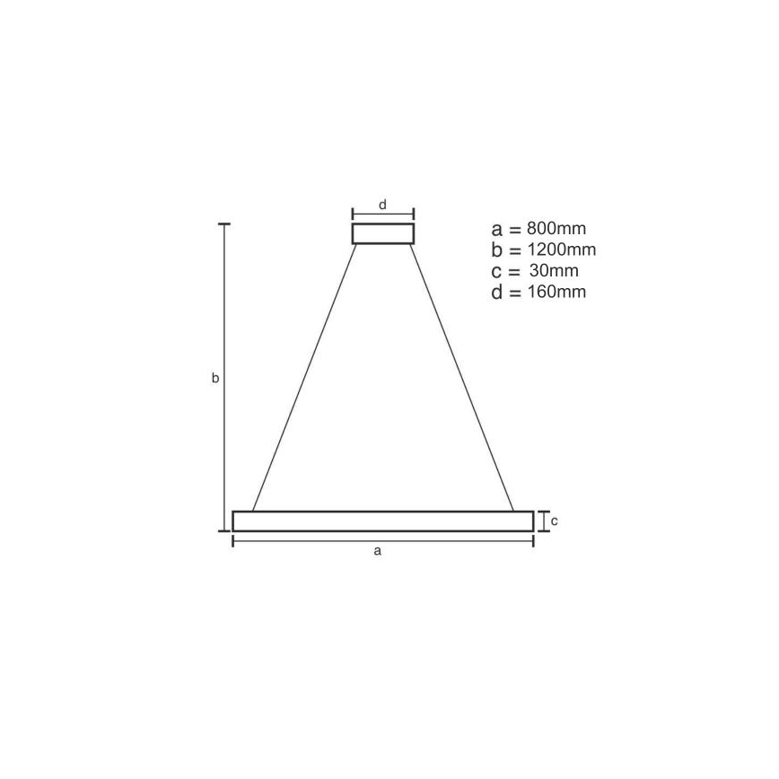 Himmennettävä LED-kattokruunu johdossa LED/55W/230V 3000-6500K + kauko-ohjaus