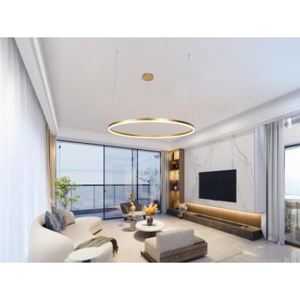 Himmennettävä LED-kattokruunu johdossa LED/55W/230V 3000-6500K + kauko-ohjaus