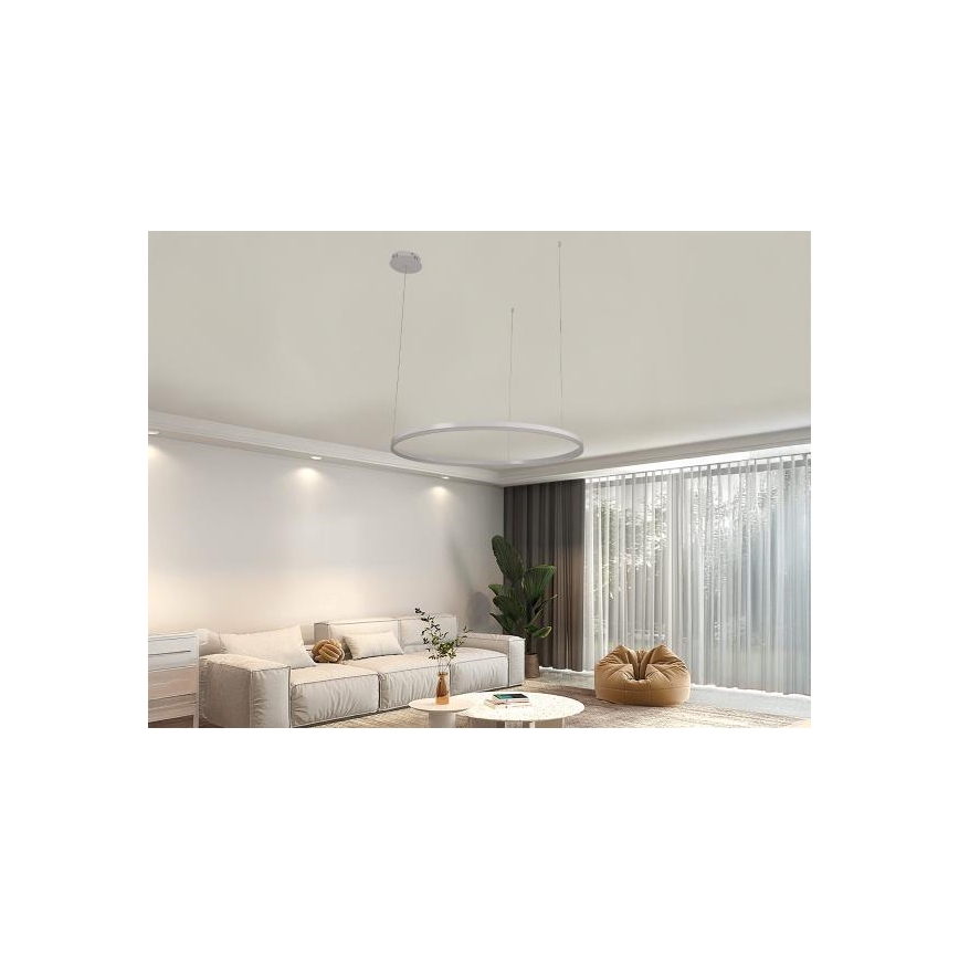 Himmennettävä LED-kattokruunu johdossa LED/55W/230V 3000-6500K + kauko-ohjaus