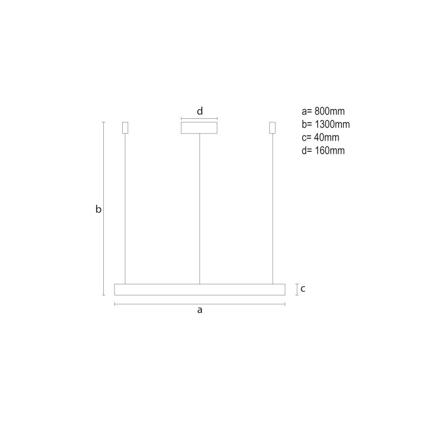 Himmennettävä LED-kattokruunu johdossa LED/55W/230V 3000-6500K + kauko-ohjaus