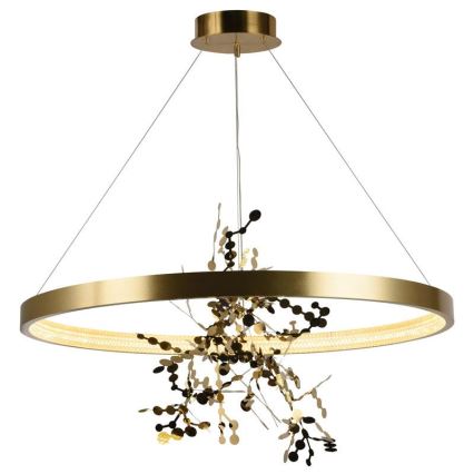Himmennettävä LED-kattokruunu johdossa LED/55W/230V 3000-6500K kulta + kauko-ohjaus