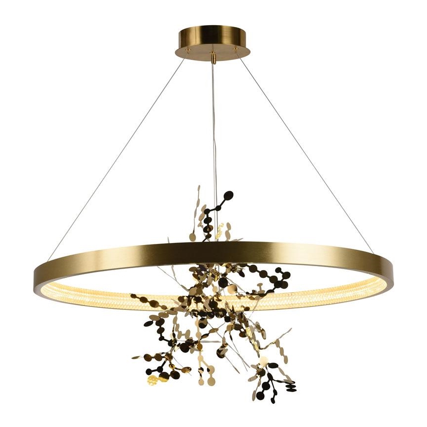 Himmennettävä LED-kattokruunu johdossa LED/55W/230V 3000-6500K kulta + kauko-ohjaus