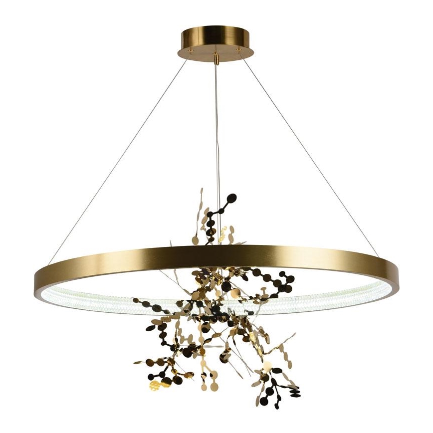 Himmennettävä LED-kattokruunu johdossa LED/55W/230V 3000-6500K kulta + kauko-ohjaus