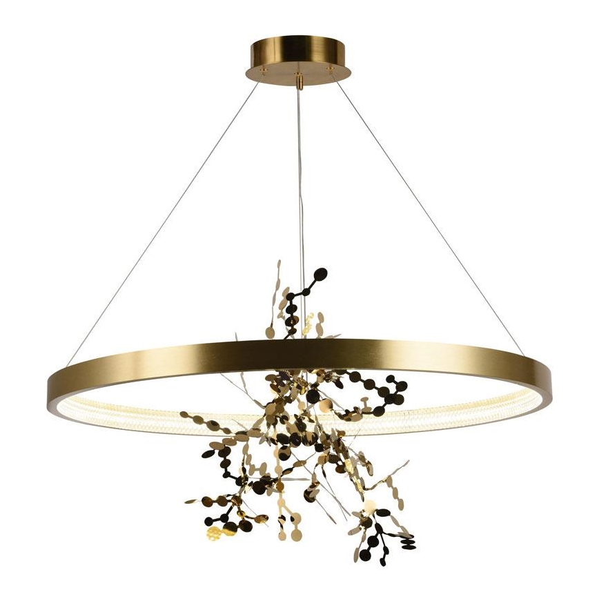 Himmennettävä LED-kattokruunu johdossa LED/55W/230V 3000-6500K kulta + kauko-ohjaus
