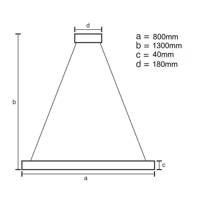 Himmennettävä LED-kattokruunu johdossa LED/55W/230V 3000-6500K kulta + kauko-ohjaus