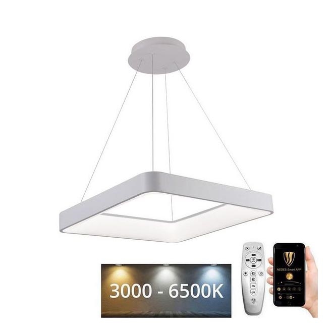Himmennettävä LED-kattokruunu johdossa LED/55W/230V 3000-6500K valkoinen + kauko-ohjaus