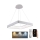 Himmennettävä LED-kattokruunu johdossa LED/55W/230V 3000-6500K valkoinen + kauko-ohjaus