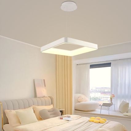 Himmennettävä LED-kattokruunu johdossa LED/55W/230V 3000-6500K valkoinen + kauko-ohjaus