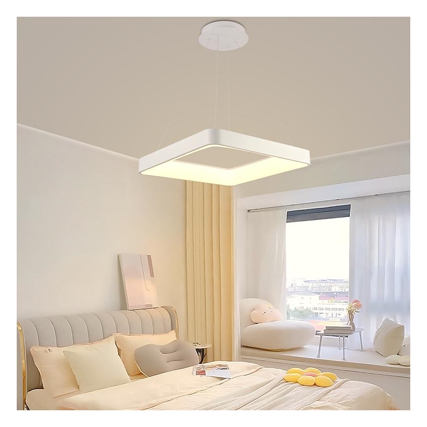 Himmennettävä LED-kattokruunu johdossa LED/55W/230V 3000-6500K valkoinen + kauko-ohjaus