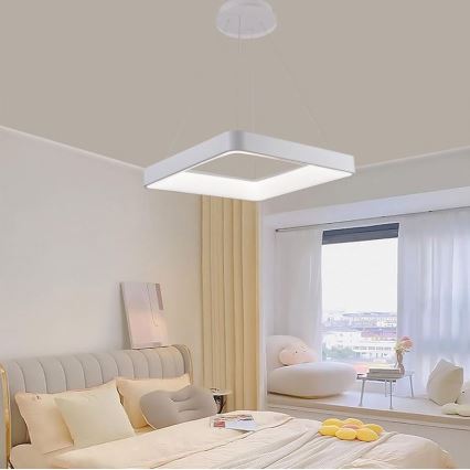 Himmennettävä LED-kattokruunu johdossa LED/55W/230V 3000-6500K valkoinen + kauko-ohjaus
