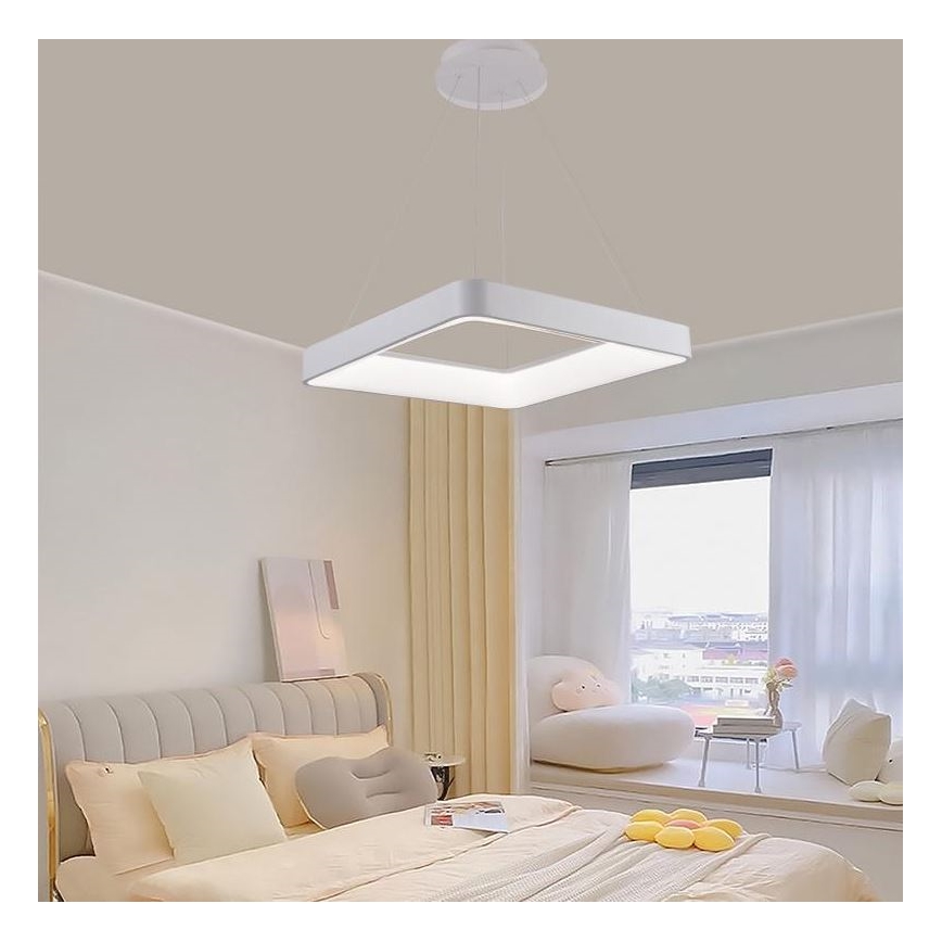 Himmennettävä LED-kattokruunu johdossa LED/55W/230V 3000-6500K valkoinen + kauko-ohjaus
