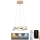 Himmennettävä LED-kattokruunu johdossa LED/65W/230V 3000-6500K halkaisija 48 cm kulta + kauko-ohjaus