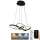 Himmennettävä LED-kattokruunu johdossa LED/65W/230V 3000-6500K halkaisija 48 cm ruskea + kauko-ohjaus