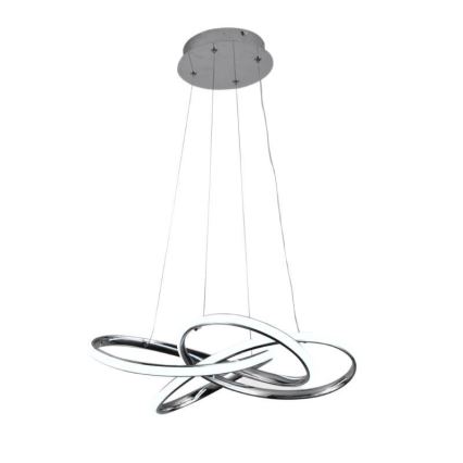 Himmennettävä LED-kattokruunu johdossa LED/65W/230V 3000-6500K halkaisija 48 cm harmaa + kauko-ohjaus