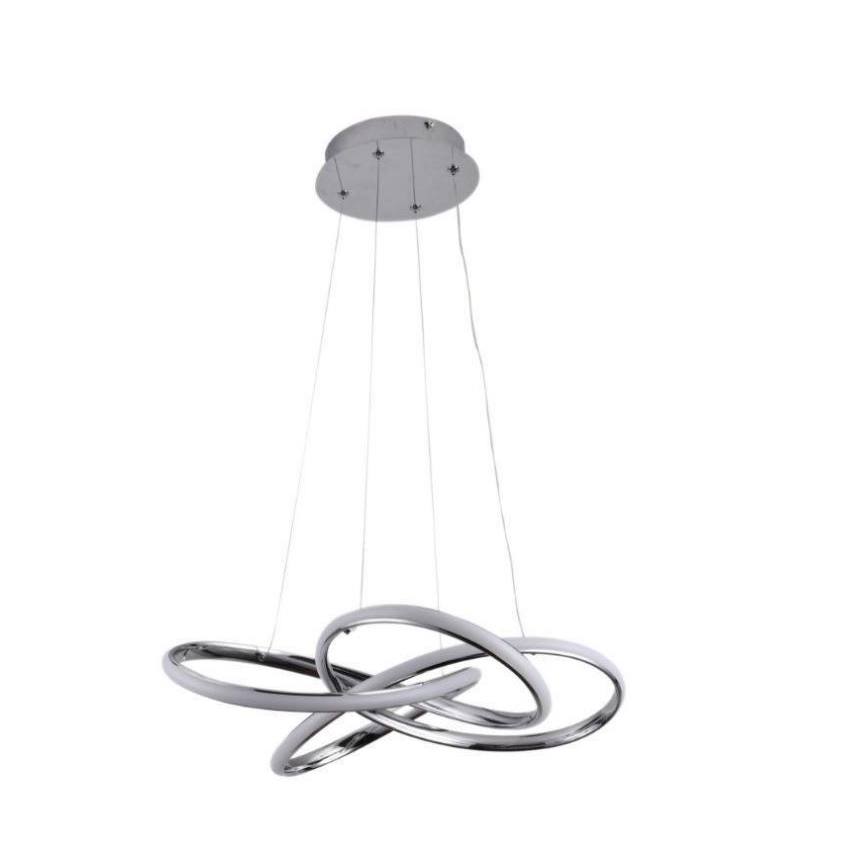 Himmennettävä LED-kattokruunu johdossa LED/65W/230V 3000-6500K halkaisija 48 cm harmaa + kauko-ohjaus