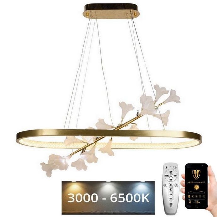 Himmennettävä LED-kattokruunu johdossa LED/65W/230V 3000-6500K + kauko-ohjaus