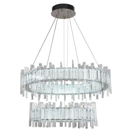 LED Himmennettävä kristalli kattokruunu johdossa LED/65W/230V 3000-6500K + kauko-ohjaus