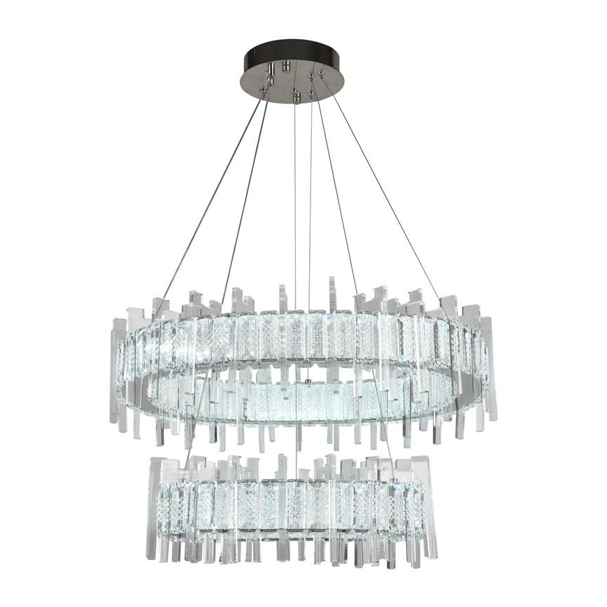 LED Himmennettävä kristalli kattokruunu johdossa LED/65W/230V 3000-6500K + kauko-ohjaus
