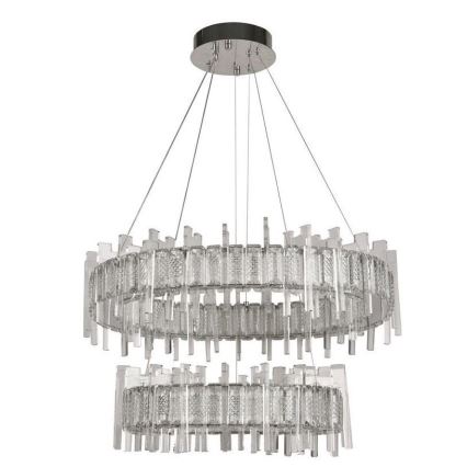 LED Himmennettävä kristalli kattokruunu johdossa LED/65W/230V 3000-6500K + kauko-ohjaus