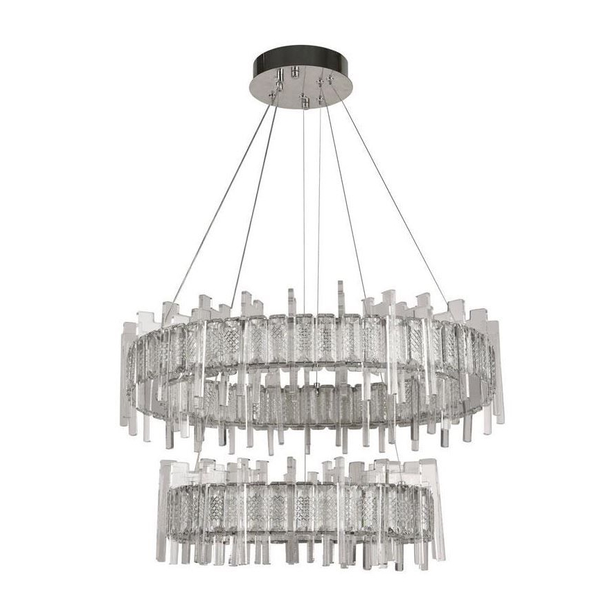 LED Himmennettävä kristalli kattokruunu johdossa LED/65W/230V 3000-6500K + kauko-ohjaus