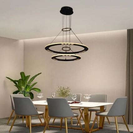 Himmennettävä LED-kattokruunu johdossa LED/65W/230V 3000-6500K + kauko-ohjaus