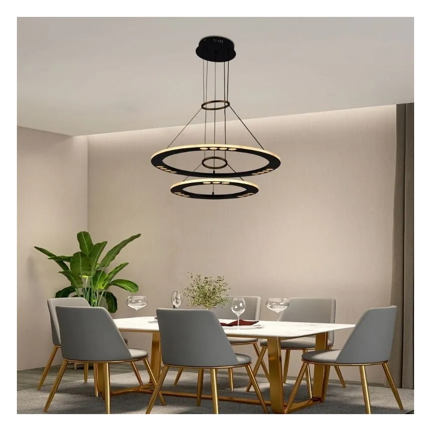 Himmennettävä LED-kattokruunu johdossa LED/65W/230V 3000-6500K + kauko-ohjaus
