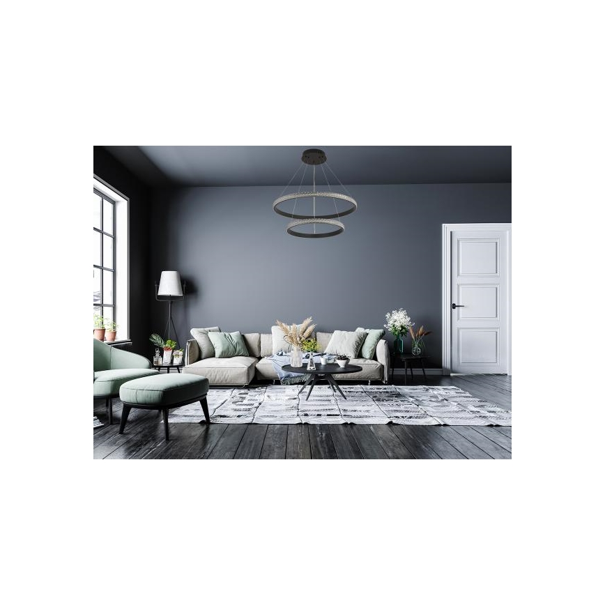 Himmennettävä LED-kattokruunu johdossa LED/65W/230V 3000-6500K + kauko-ohjaus