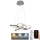 Himmennettävä LED-kattokruunu johdossa LED/65W/230V 3000-6500K kromi + kauko-ohjaus