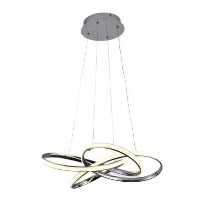 Himmennettävä LED-kattokruunu johdossa LED/65W/230V 3000-6500K kromi + kauko-ohjaus