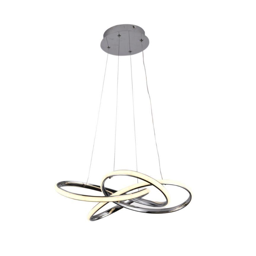 Himmennettävä LED-kattokruunu johdossa LED/65W/230V 3000-6500K kromi + kauko-ohjaus